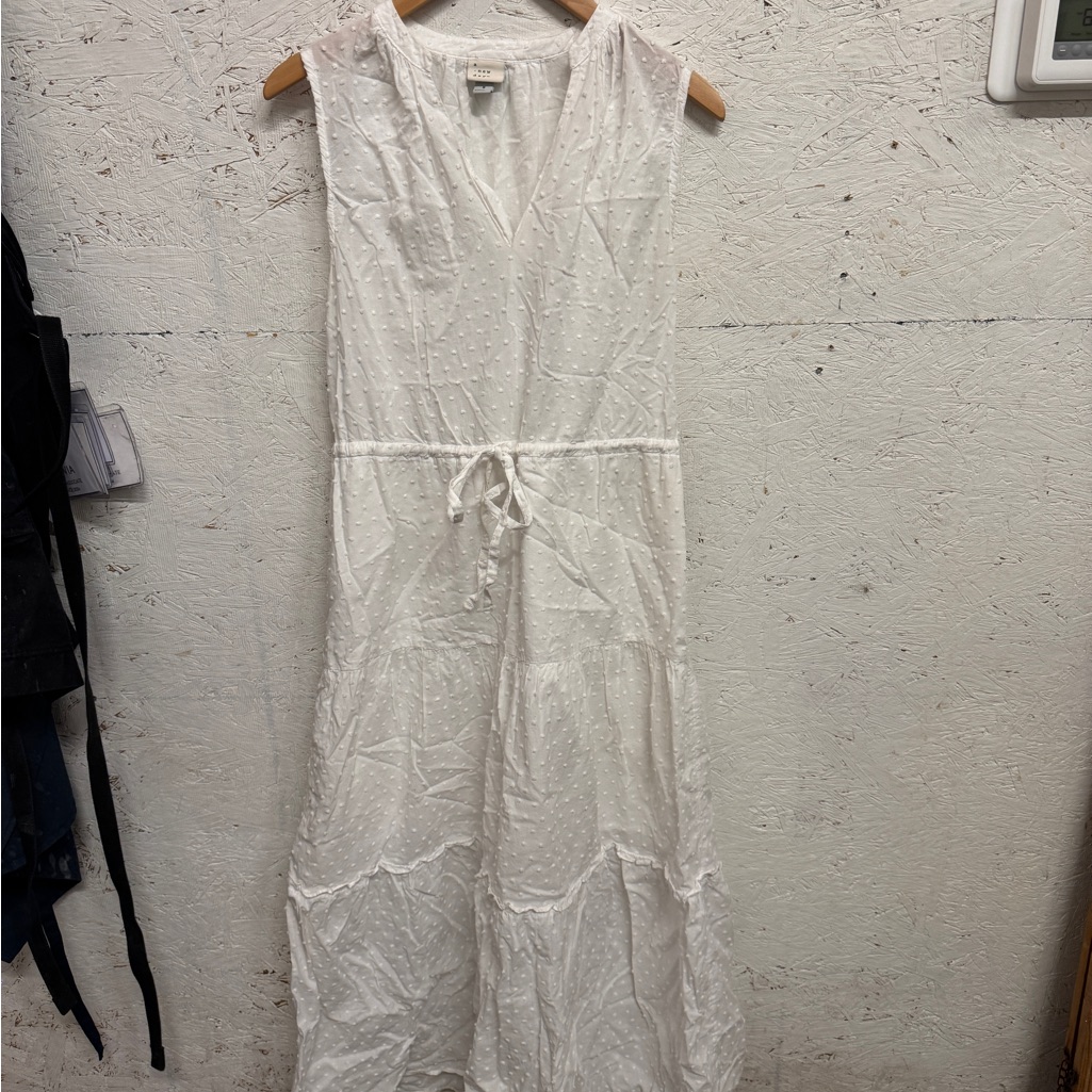 A New Day Textured White Dress